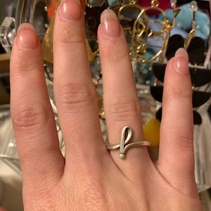 James Avery Initial Ring sterling silver